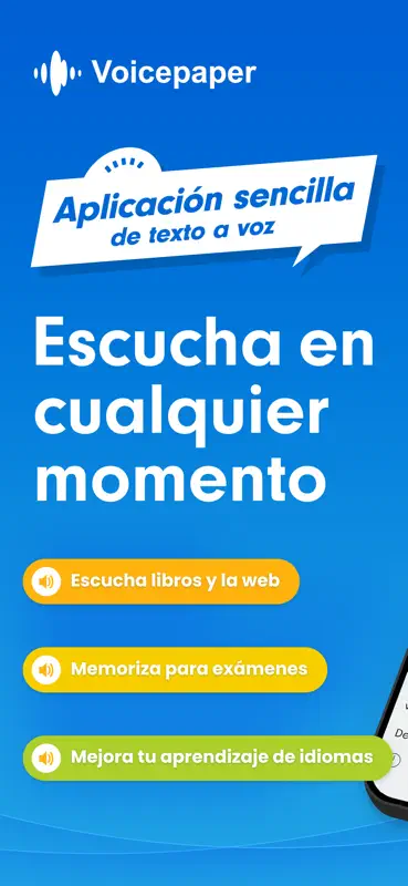 Voicepaper: Texto a Voz en PDF screenshot 1 of 10
