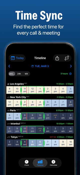 World Clock:Timezone Converter Screenshot 4 of 6