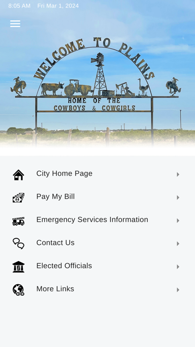 Plains Connect app screenshot