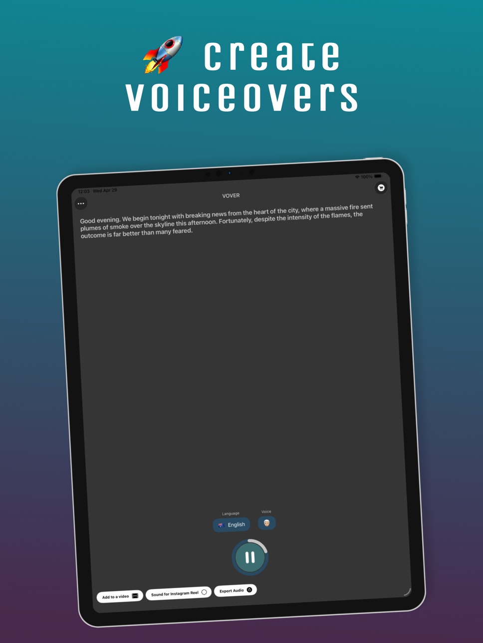 iPad screenshot