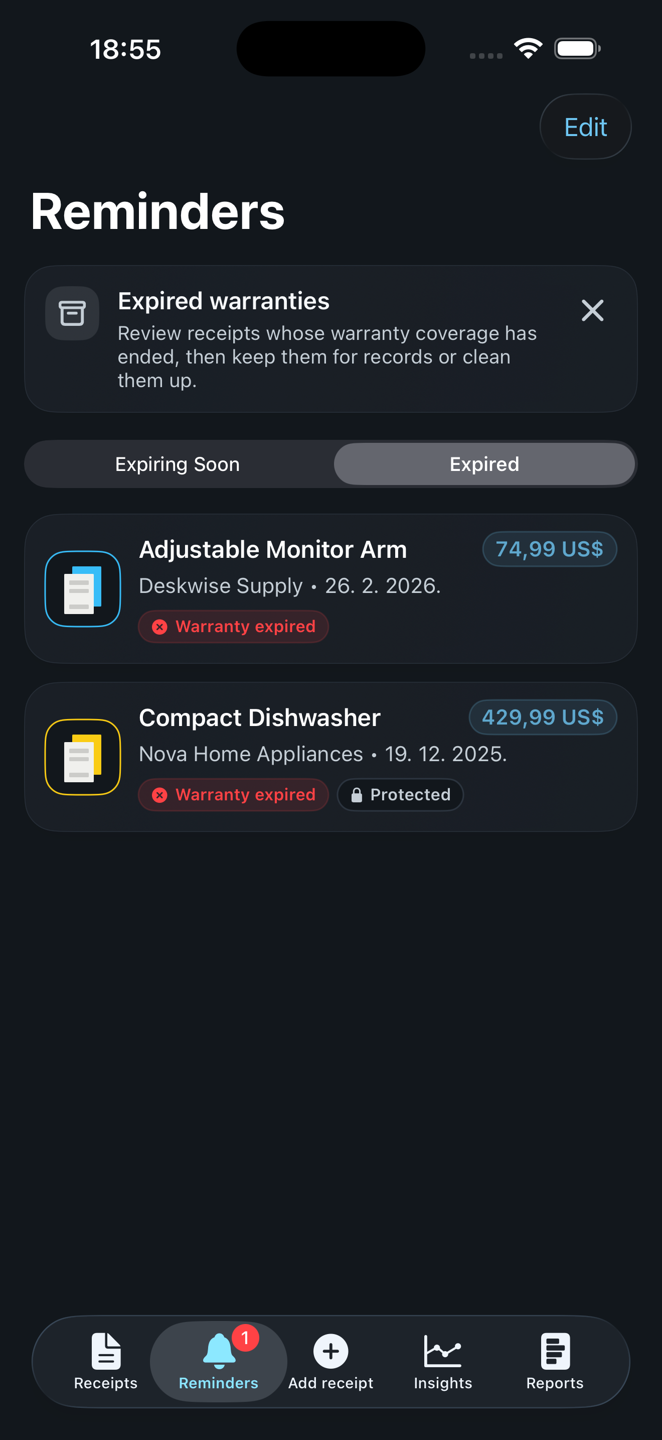 Keep Receipt screenshot 6