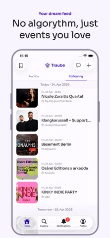 Traube iPhone screenshot