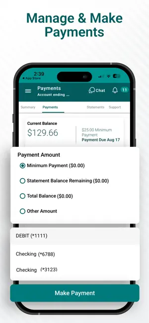 Aspire Account Center screenshot 4
