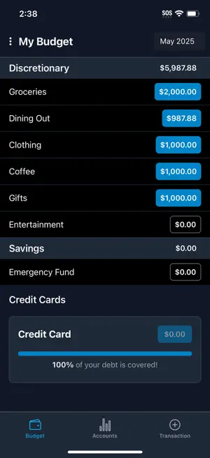 Liquid Budget screenshot 1