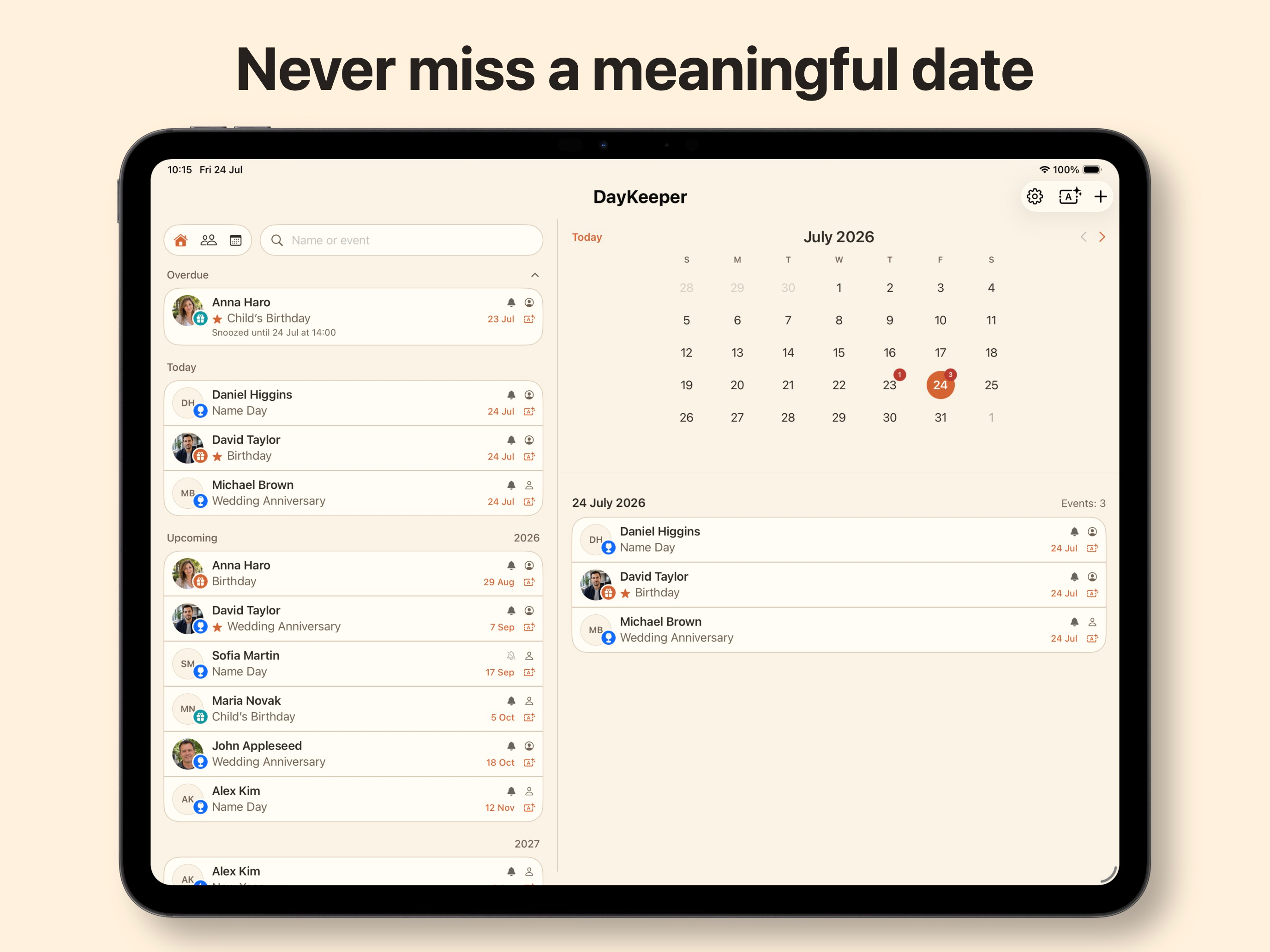 DayKeeper: Birthdays & More screenshot 11