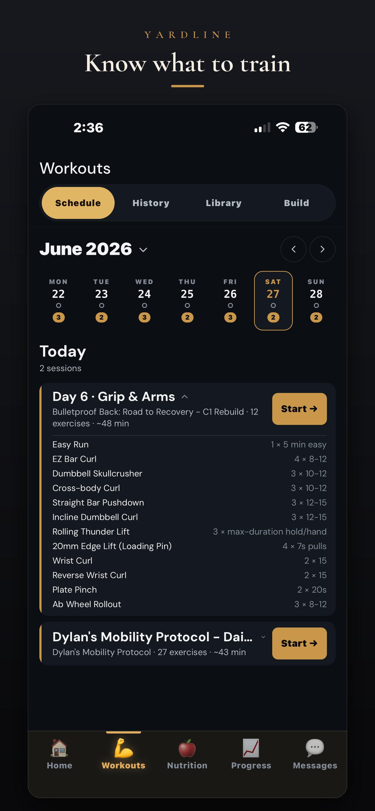Yardline: Strength Training screenshot 4