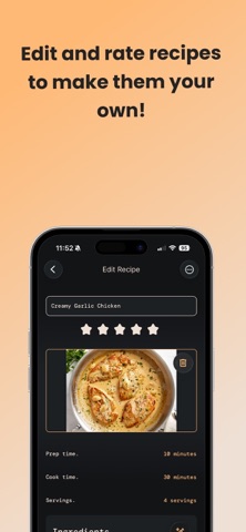Recipe Vault iPhone screenshot