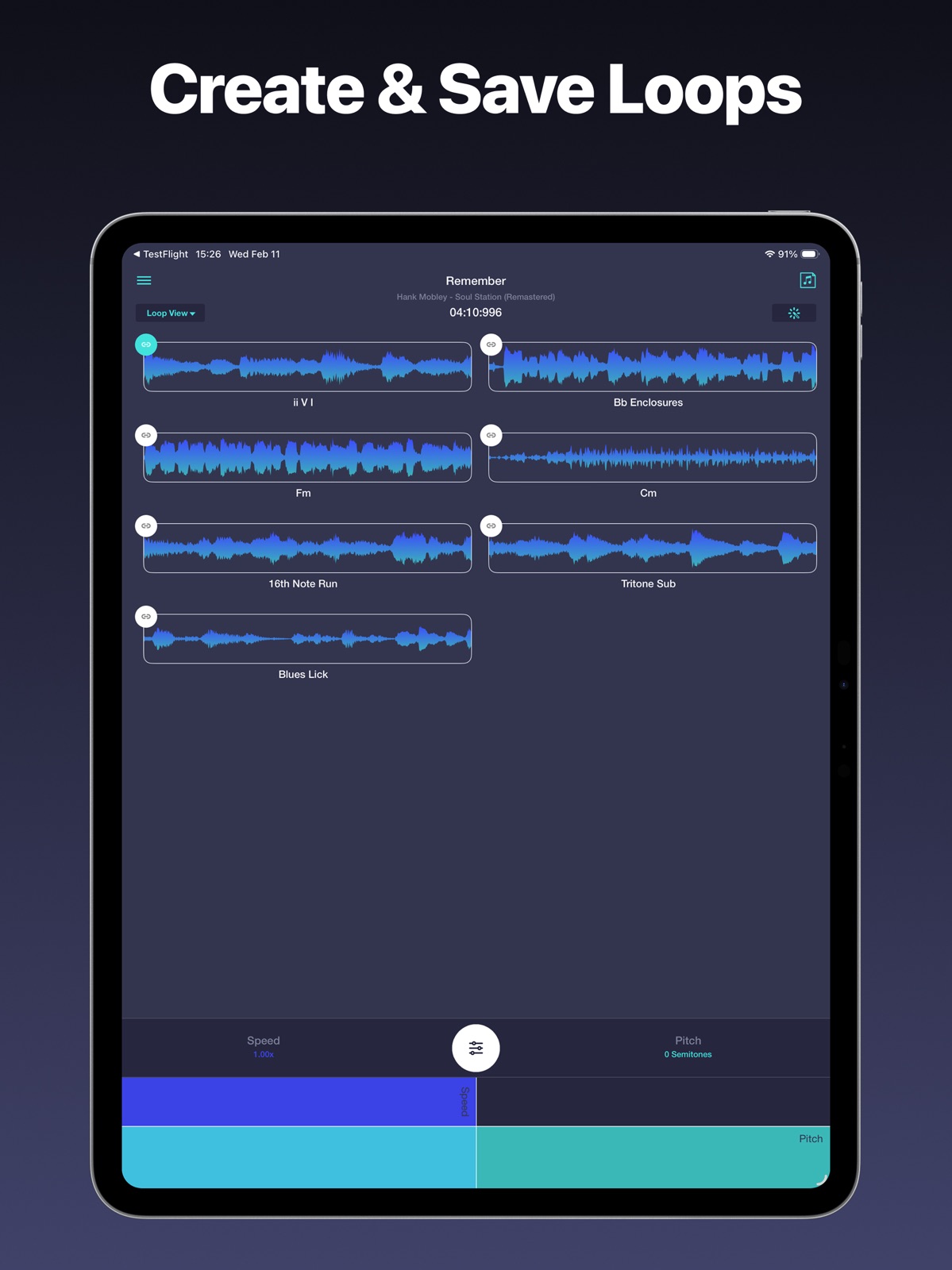 Slow Down Music | Transcribe+ ipad screenshot 3