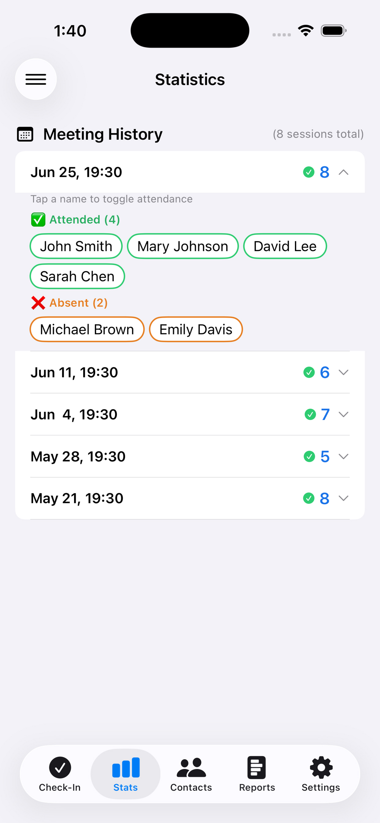 QRoll – Group Check-In screenshot 5