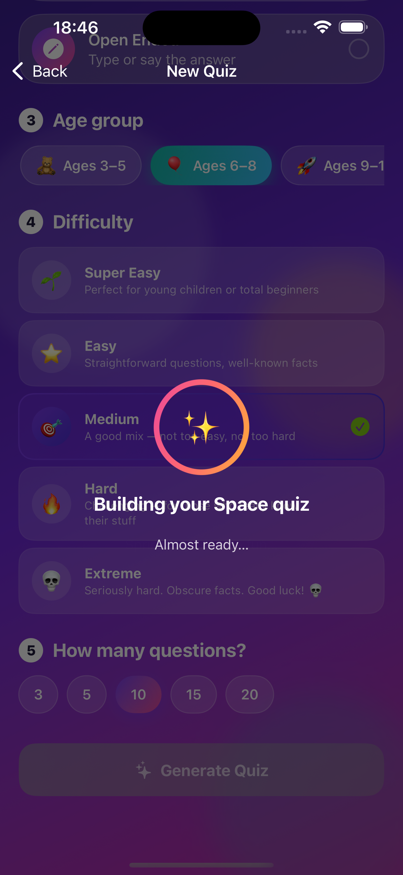 Quizzy - AI Kids Quiz & Trivia screenshot 4