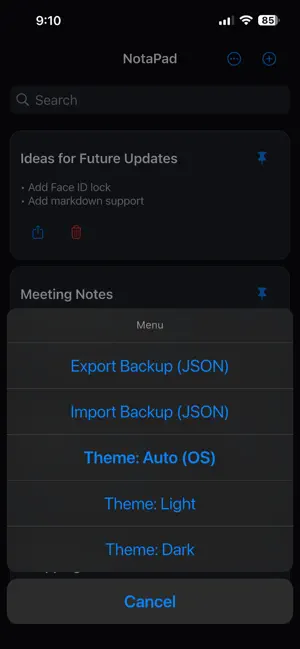 NotaPad screenshot 3