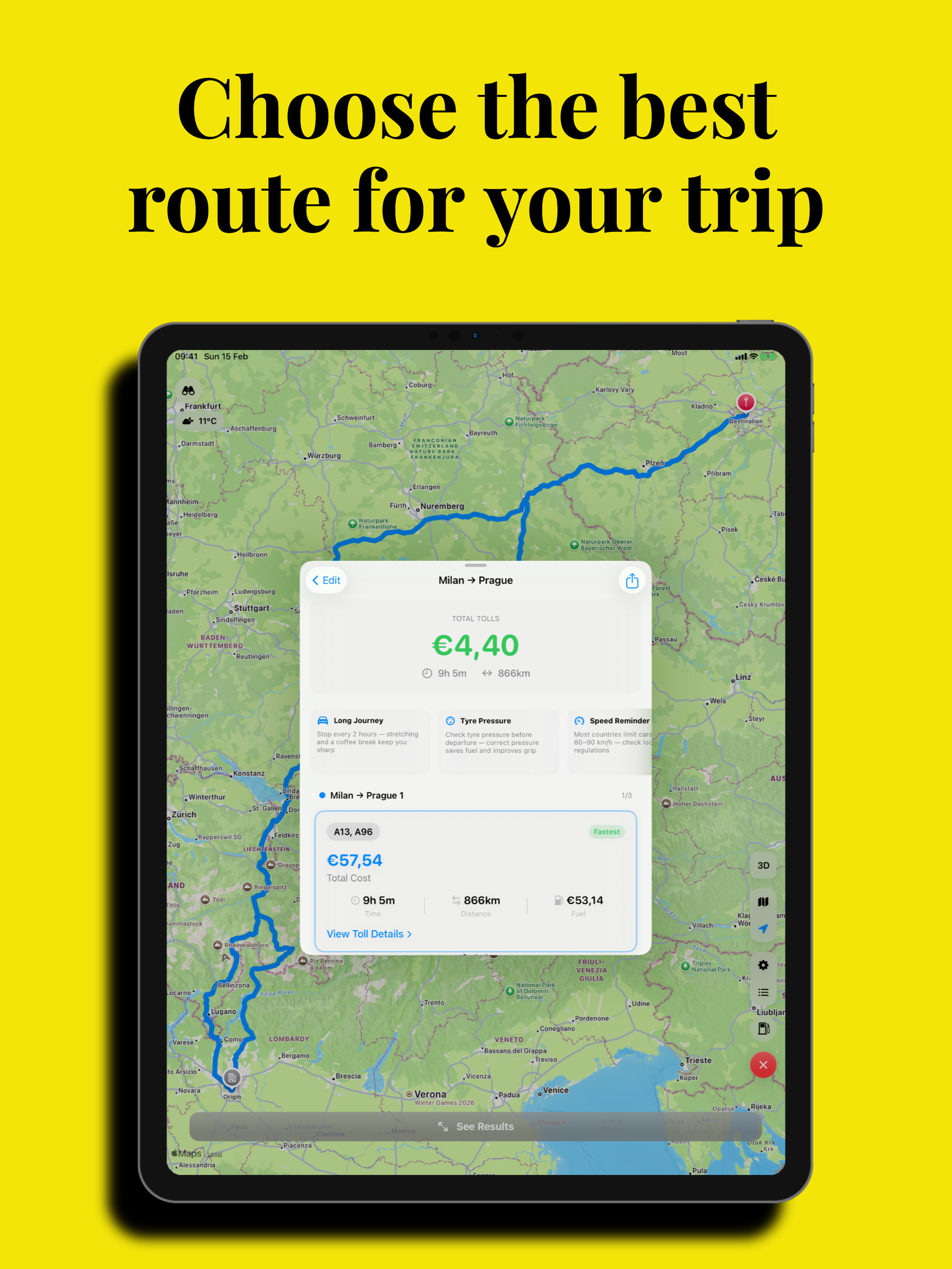 EuroTolls - Toll Road Planner