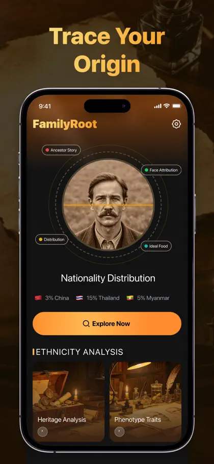 Captura de tela 3 de 5 de FamilyRoot:Heritage & Ancestry