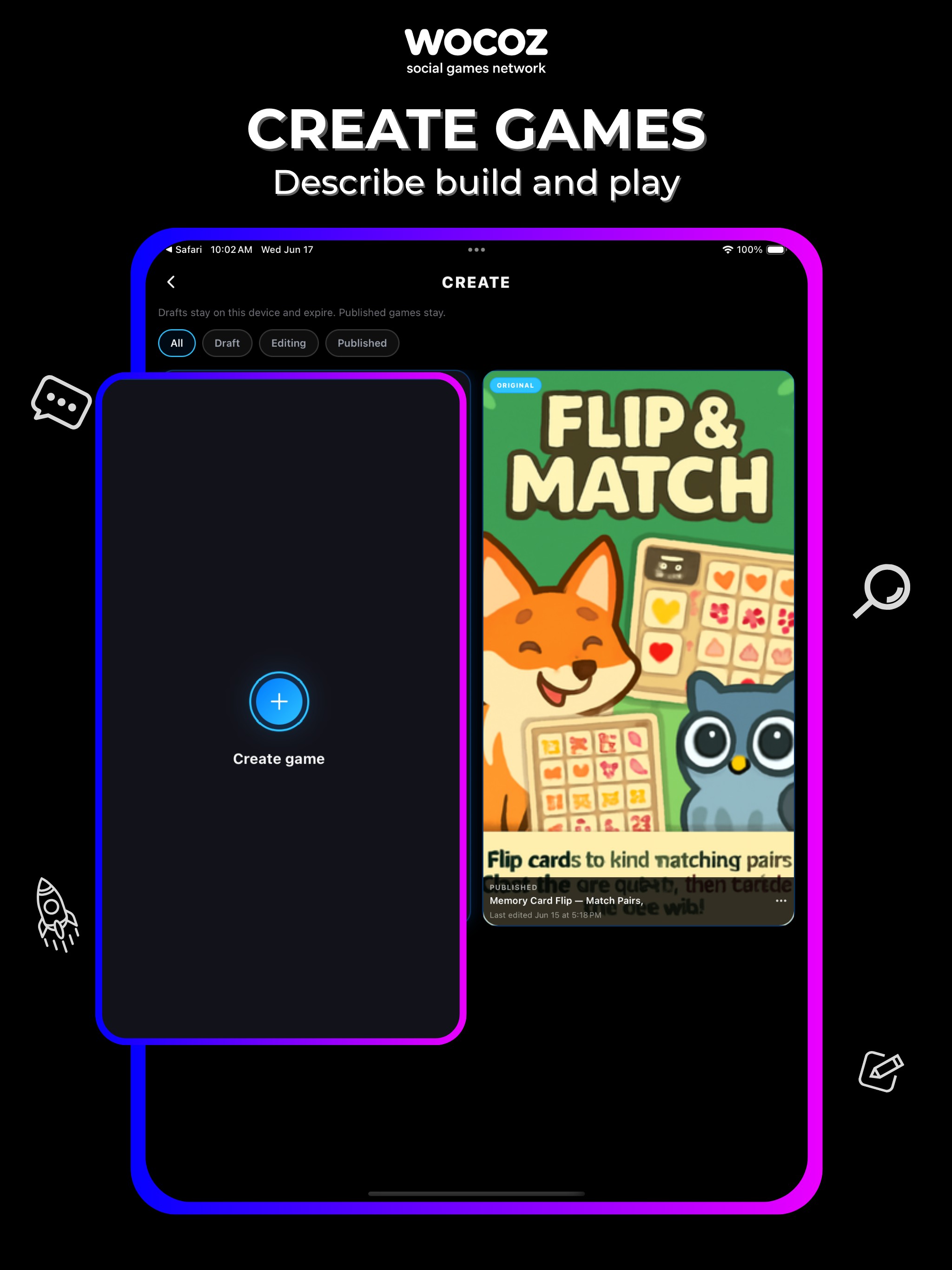 WOCOZ: Social Games Network screenshot 10