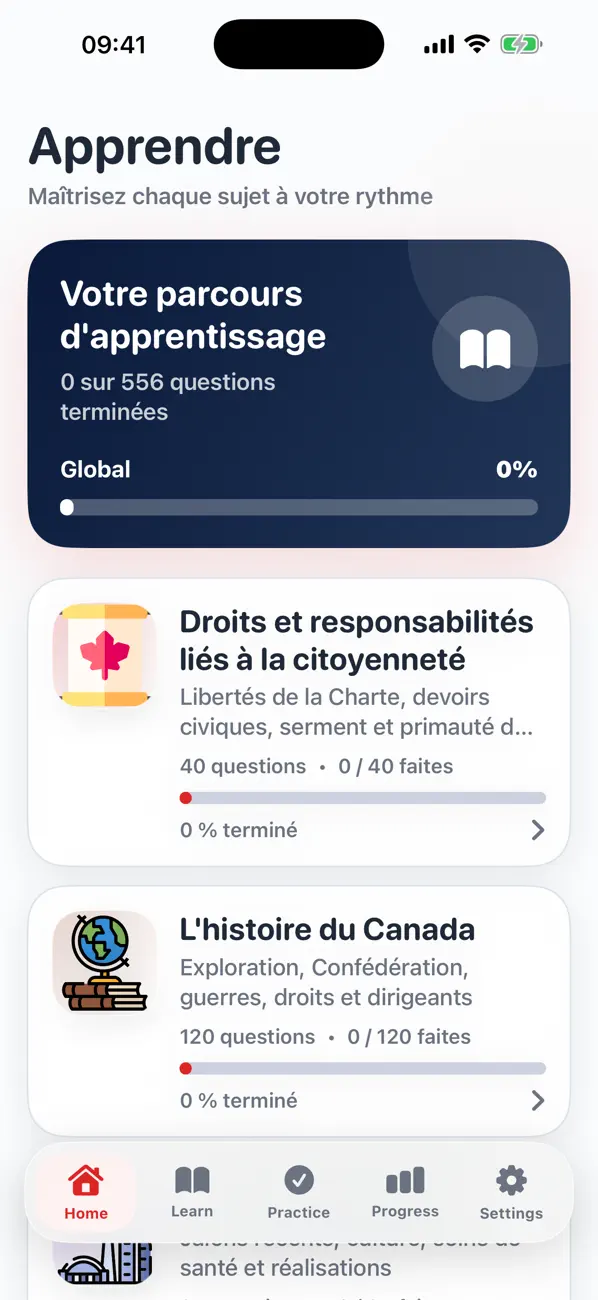 Screenshot #2 pour Prépa citoyenneté canadienne