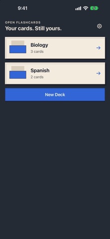 Open Flashcards Screenshot 2 of 3
