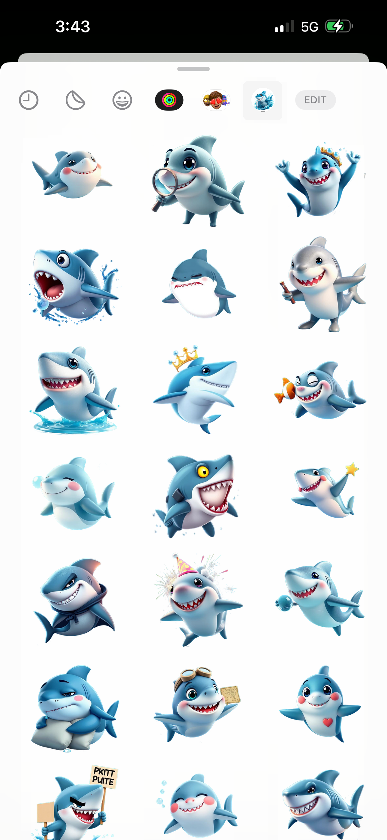 Splash Shark Stickers screenshot 2