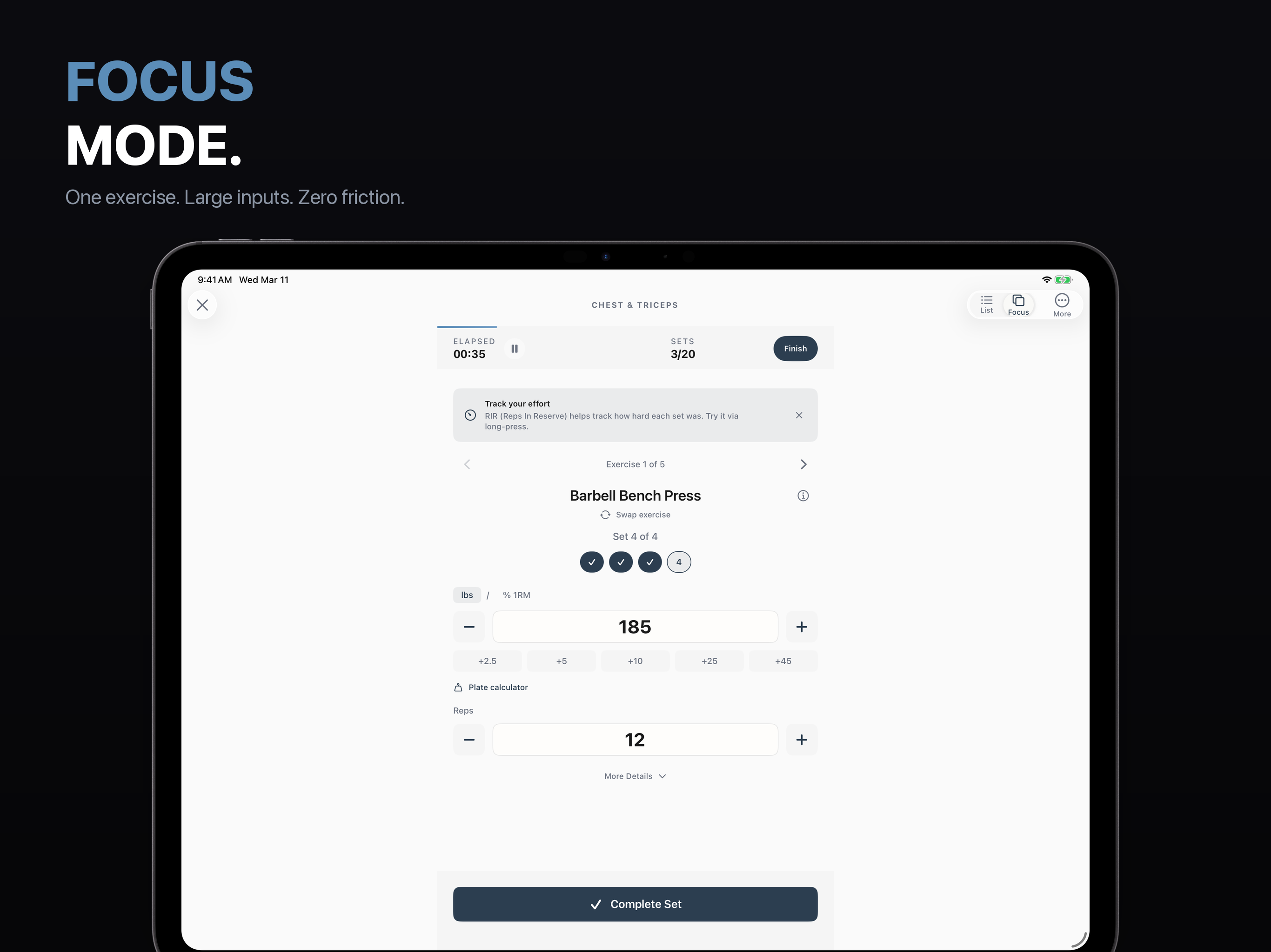 FORGE - Workout Planner