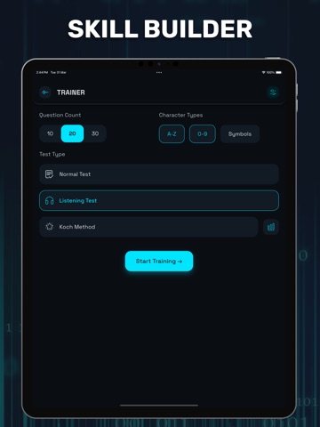 Morse Code Generator & Trainer iPad screenshot