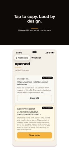 Webhook Notifier iPhone screenshot