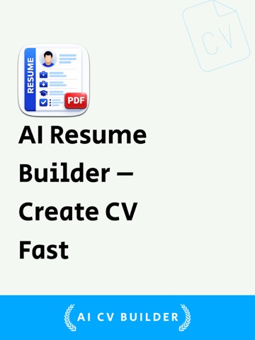 CV Builder - Ai Resume Maker iPad screenshot