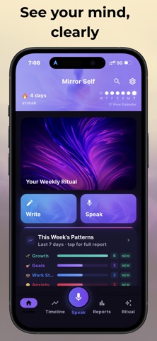 Mirror Self: AI Voice Journal Screenshot 3 of 5