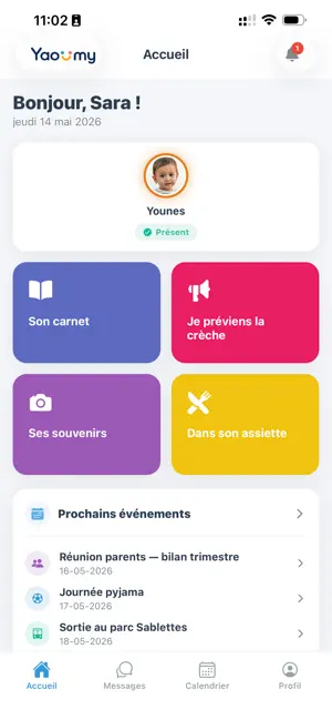 Yaoumy: Crèche & Parents screenshot 2