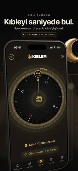 Kıblem: Namaz Vakti & Kıble screenshot 1
