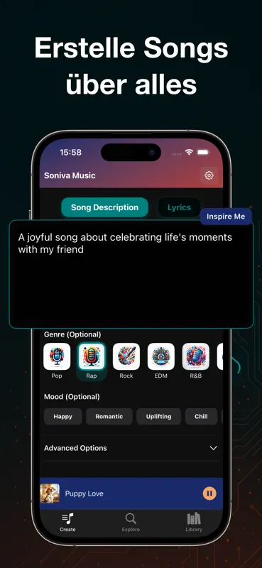 AI Song Maker - Soniva Music screenshot 2 of 6