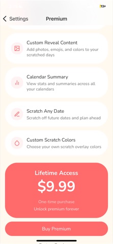 Scratch Calendar screenshot
