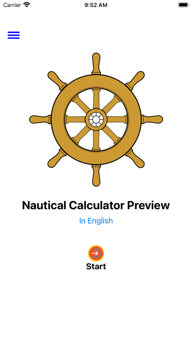 Screenshot #1 pour Nautical Calculator Preview