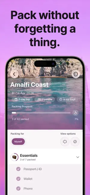 Packing List Checklist Essi screenshot 1