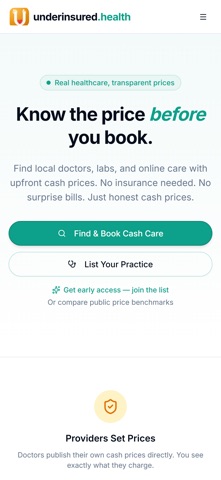 Underinsured iPhone screenshot