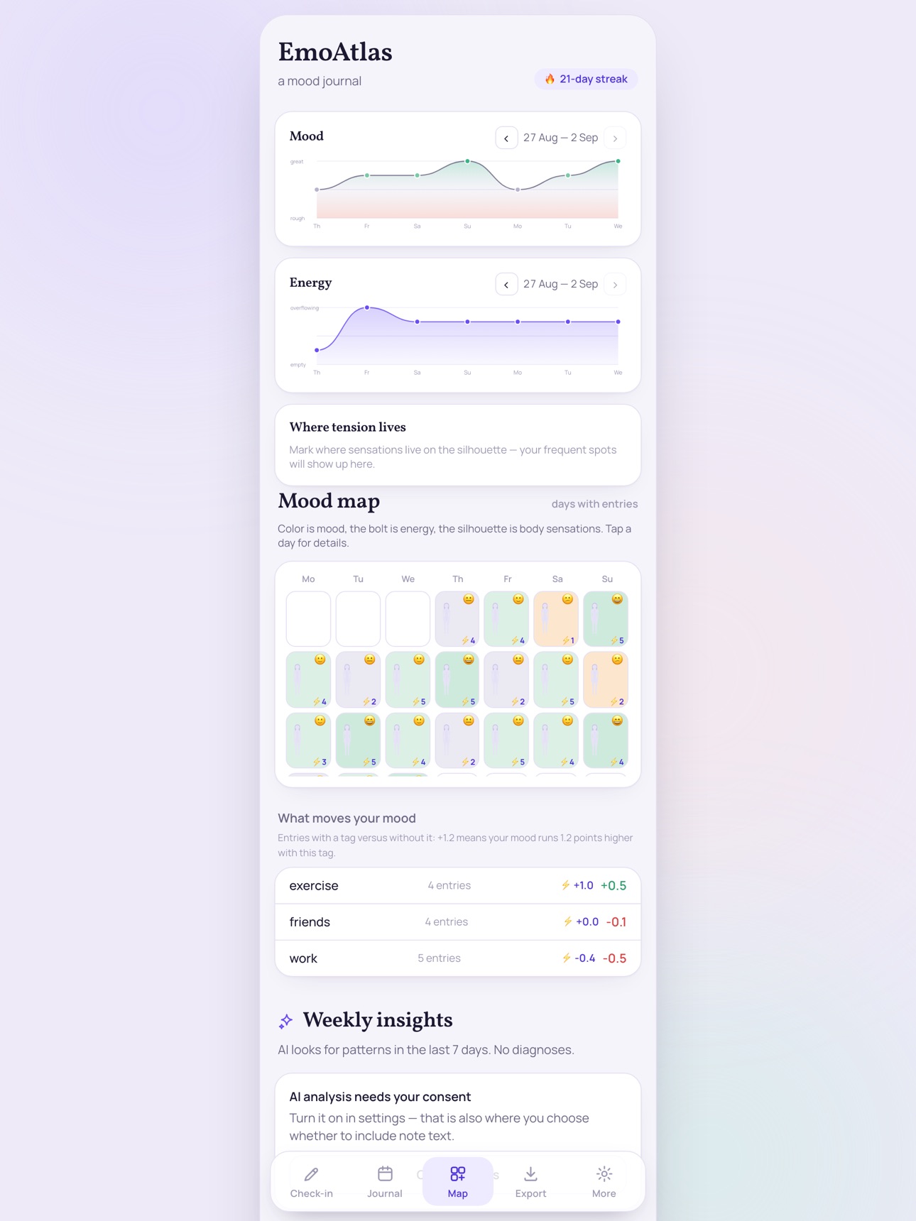 Screenshot 7 of EmoAtlas: Mood Tracker Journal