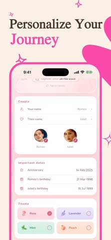 Days in Love - 情侣纪念日计数器 screenshot