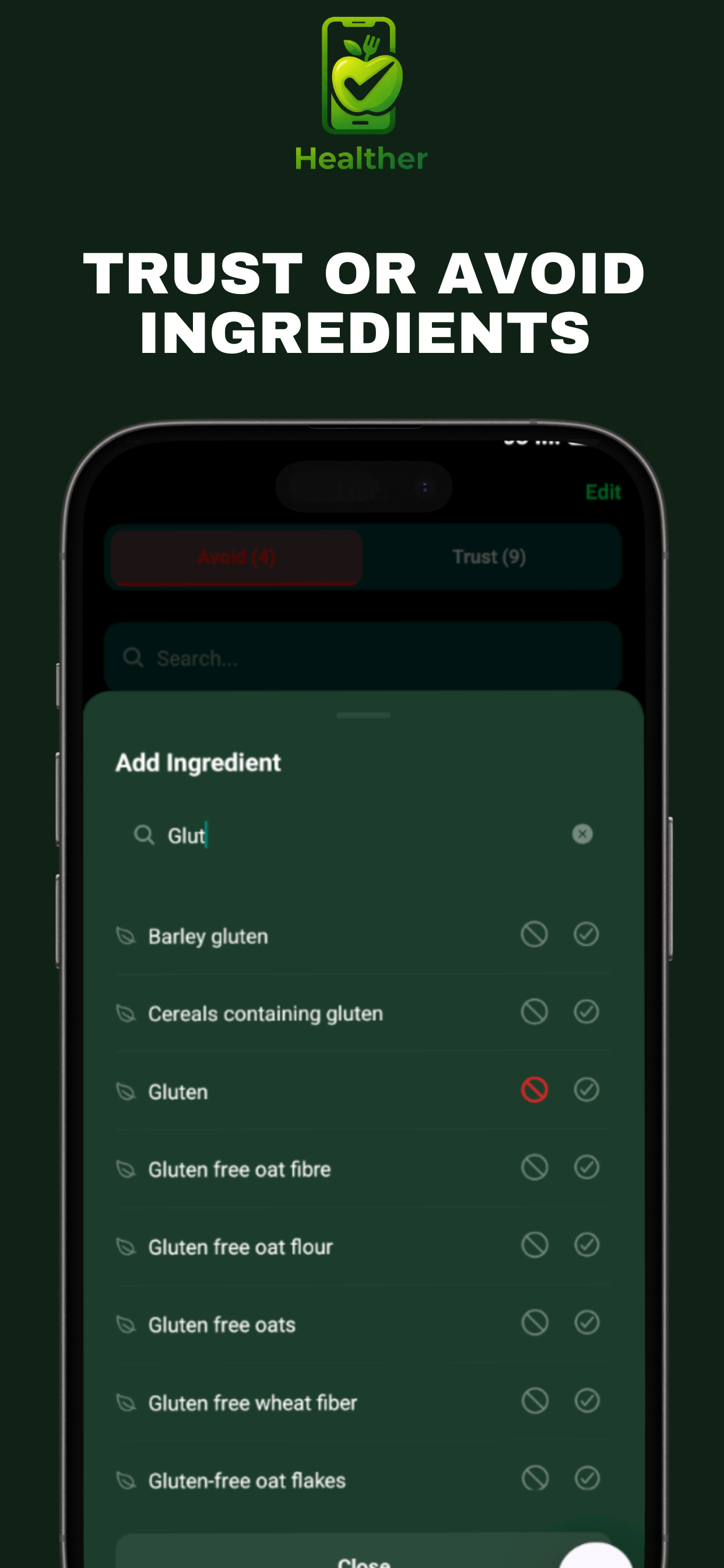 Healther food scanner