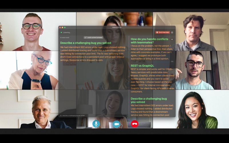 Interview AI Assistant iPhone screenshot