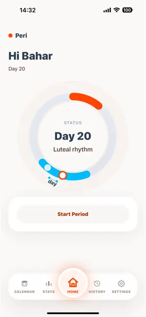 Peri: Period Tracker screenshot 1