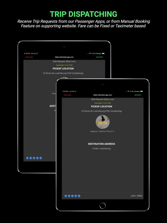 TaxiController Driver iPad screenshot 6 - Travel app