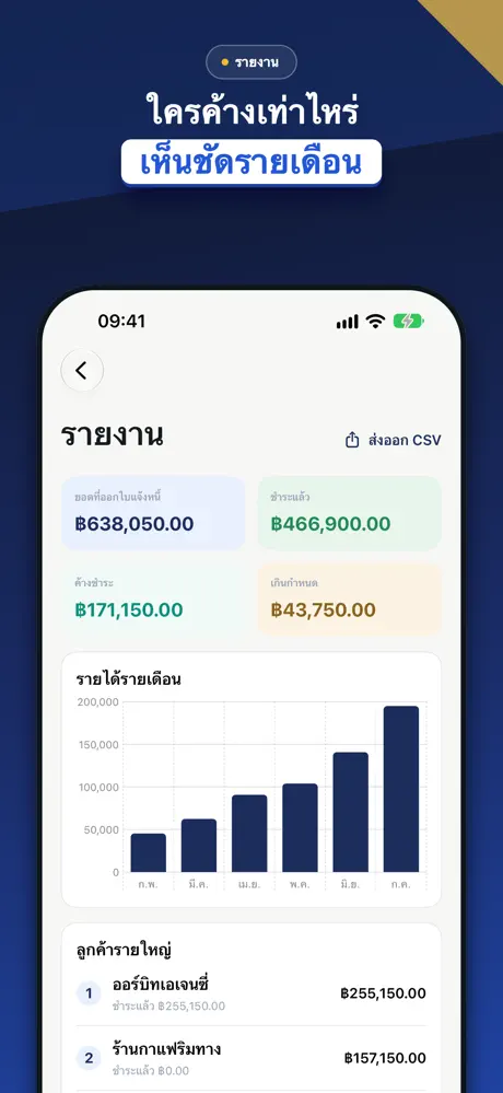 ใบแจ้งหนี้ ใบเสร็จ ใบกำกับภาษี — ภาพหน้าจอ 6