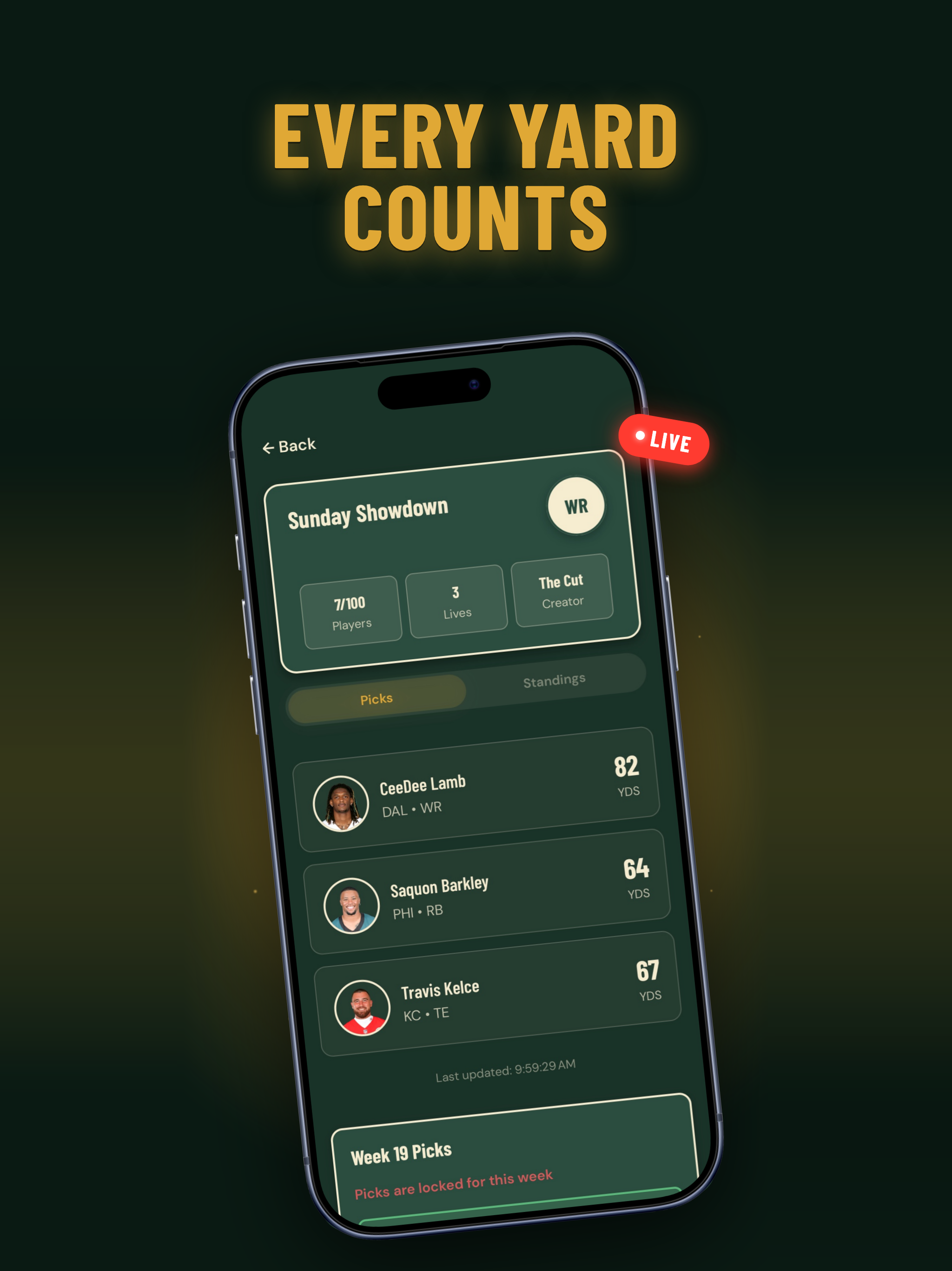 The Cut: NFL Survivor Pool screenshot 8