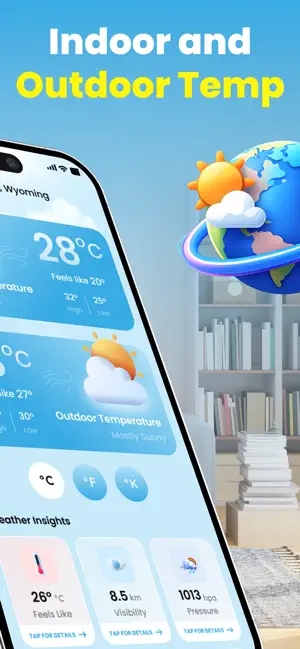 Room Temperature & Thermometer iPhone screenshot 2
