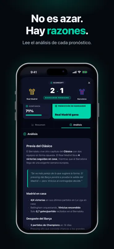 ScoreGPT: Fútbol IA screenshot 2 of 8