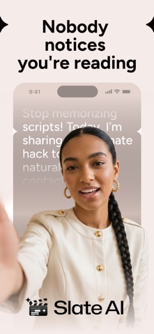 Slate AI: Video Teleprompter iPhone screenshot 1
