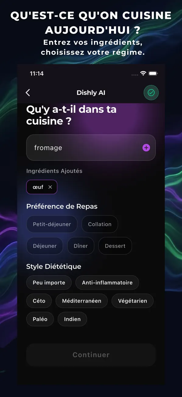 Screenshot #2 pour Dishly - Coach de Cuisine IA
