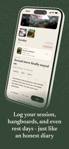 Dringo Climbing Journal iPhone screenshot