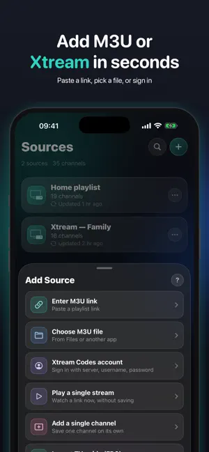 Aerial IPTV Player: M3U Xtream screenshot 2