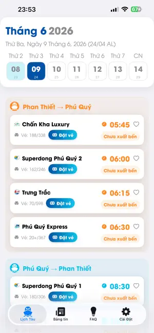 Lịch Tàu - Đảo Phú Quý screenshot 2