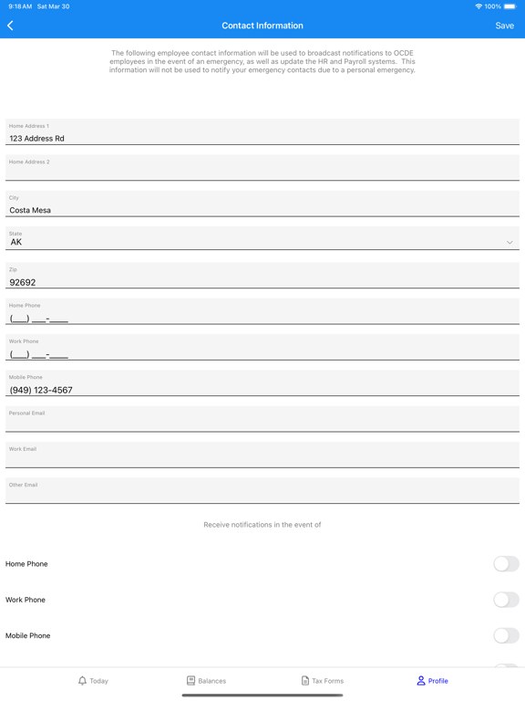 OCDE EIS iPad screenshot 4 - Business app