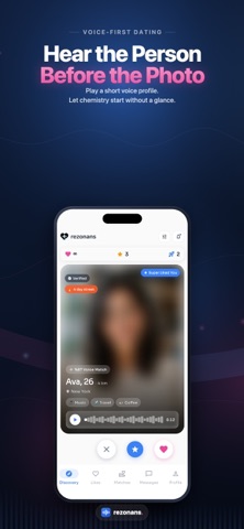 Rezonans: Voice Dating & Chat Screenshot 1 of 8